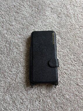 Bandolier black leather iPhone 13 Pro Max case